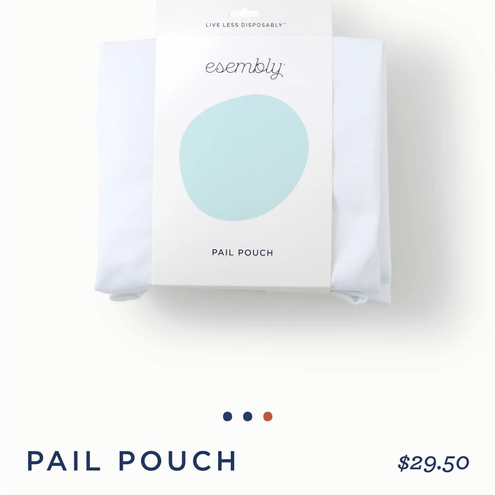 Esembly White Pail Pouch